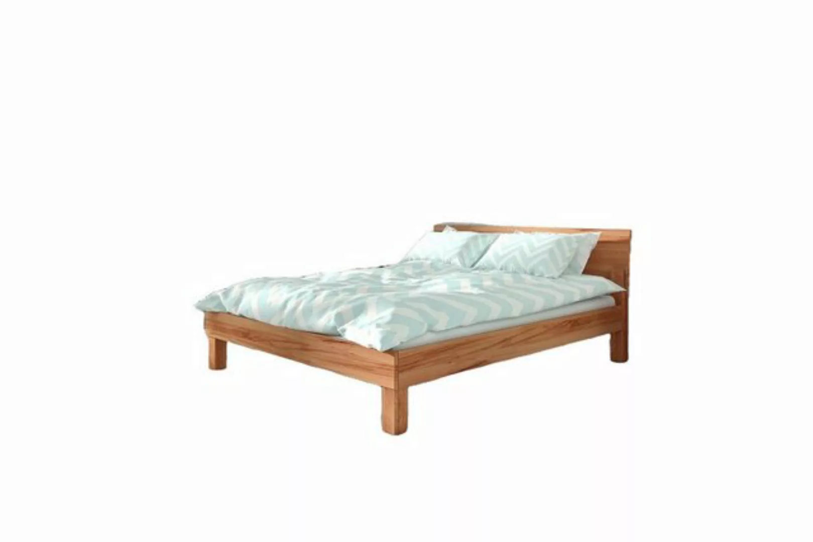 Natur24 Einzelbett Bett Ringo 1 Kernbuche massiv 80x200 mit Holzkopfteil un günstig online kaufen