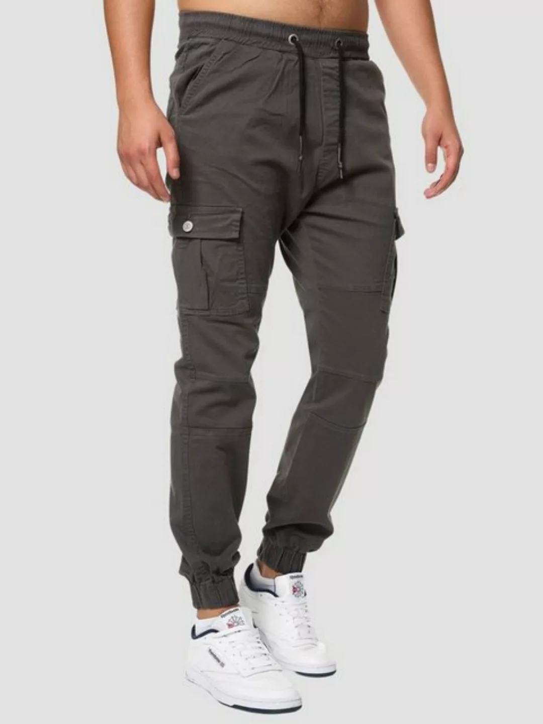 John Kayna Cargojeans Herren Cargo Hose Slim Fit Utility Jeans Männer Chino günstig online kaufen