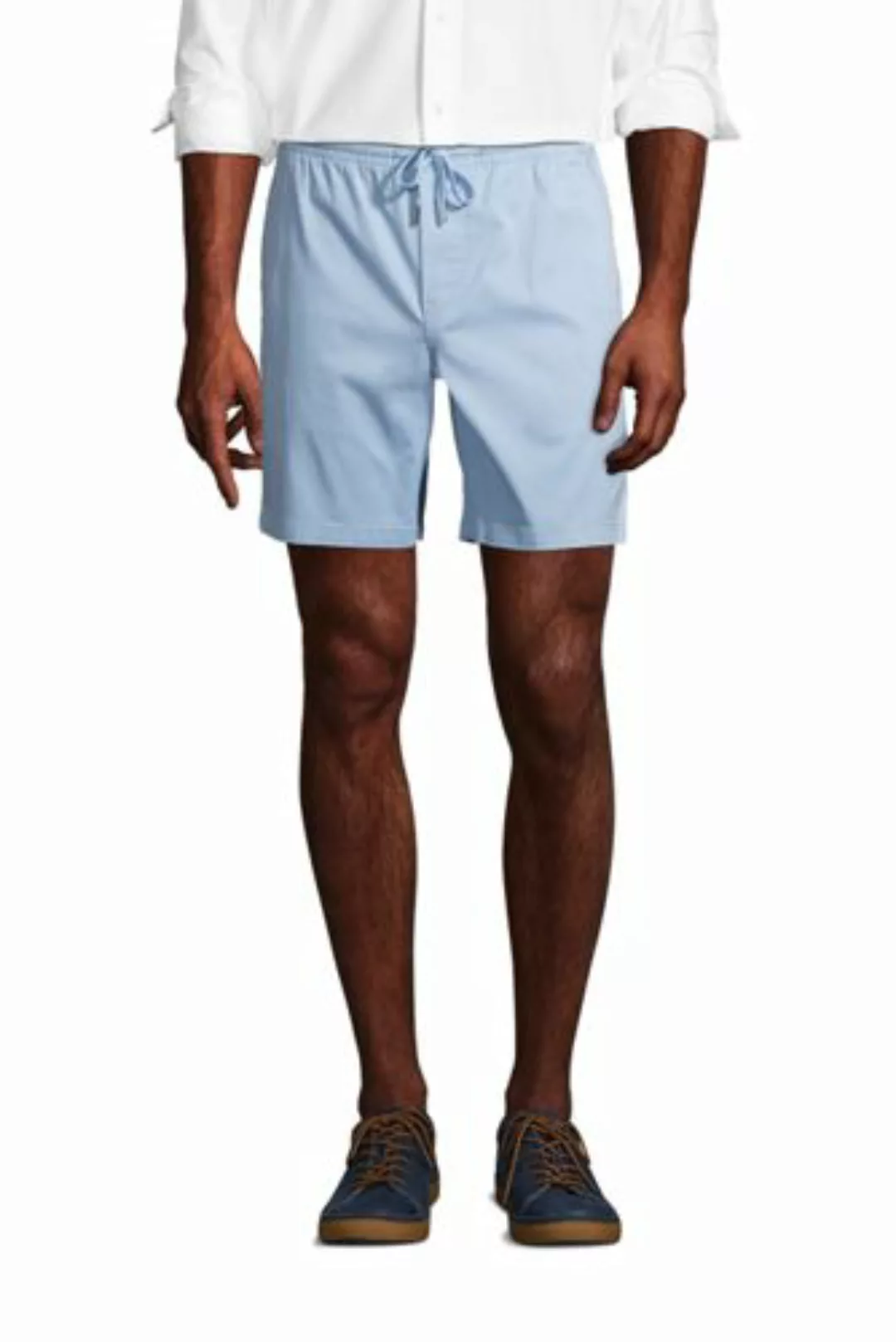 Chino-Shorts mit Dehnbund, Herren, Größe: XL Normal, Blau, Baumwolle, by La günstig online kaufen
