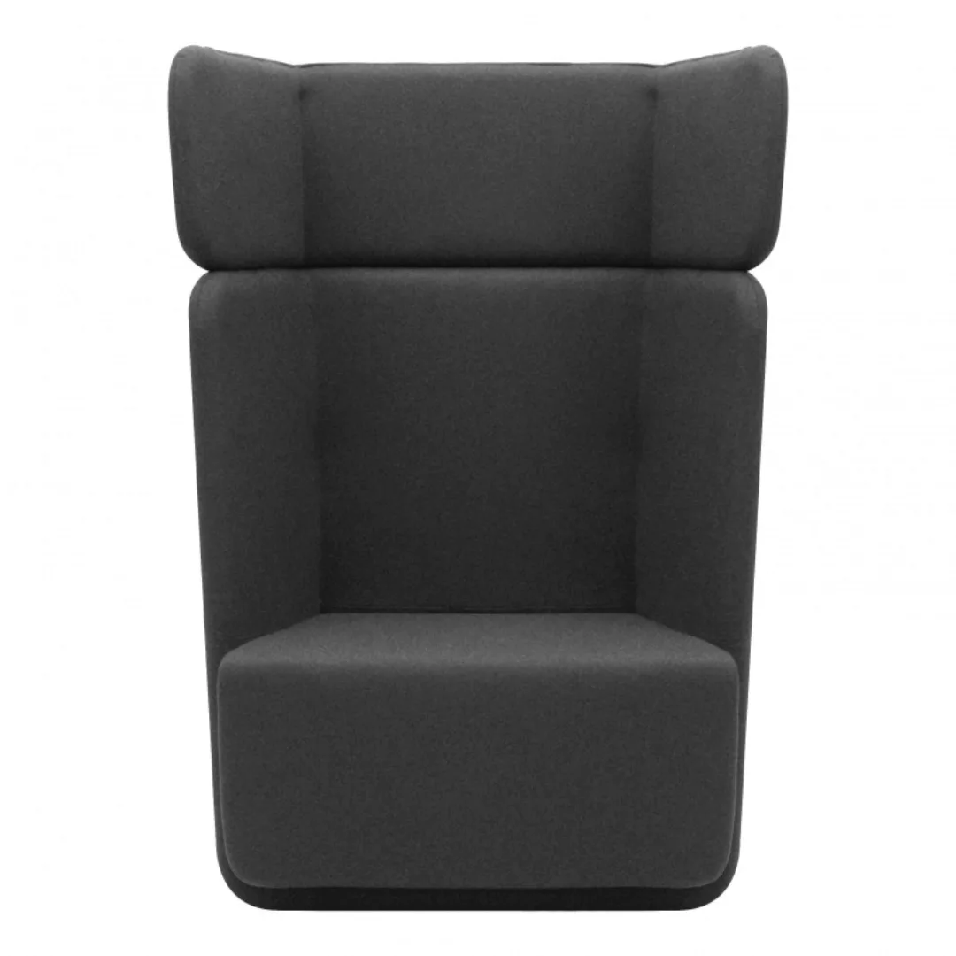Softline - Basket Sessel mit hohem Rücken - anthrazit/Stoff Filz 610/BxHxT günstig online kaufen