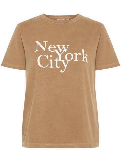 b.young T-Shirt T-Shirt Relaxed Fit NYC Print Weich Lässig 7991 in Braun günstig online kaufen