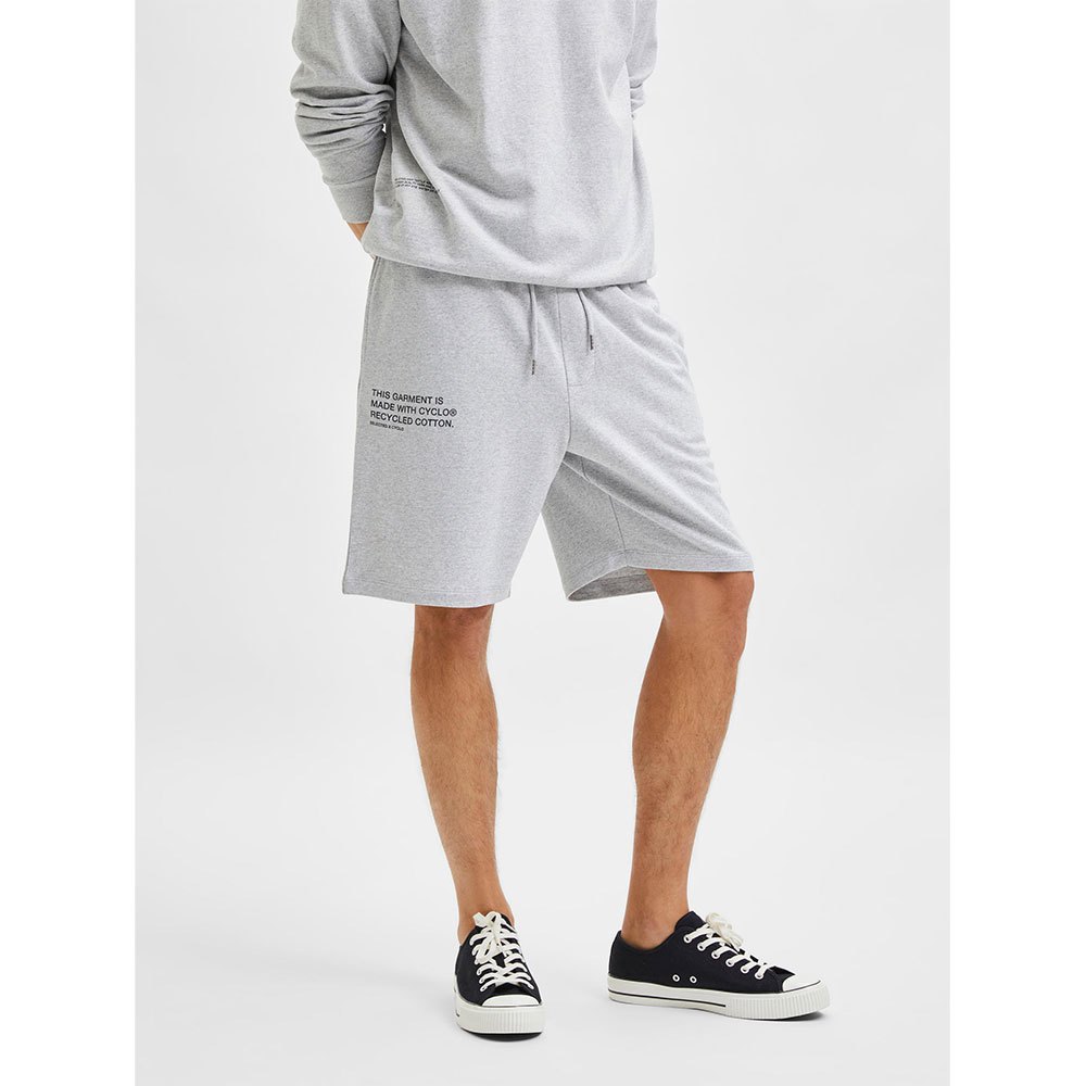 Selected Loose Aaren Jogginghose-shorts M Grey Melange günstig online kaufen