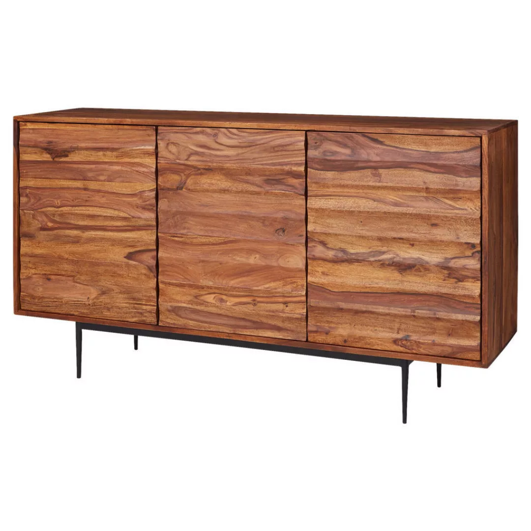 Sideboard Sheesham Massivholz 150x81x41 cm Landhaus Kommode | Design Anrich günstig online kaufen