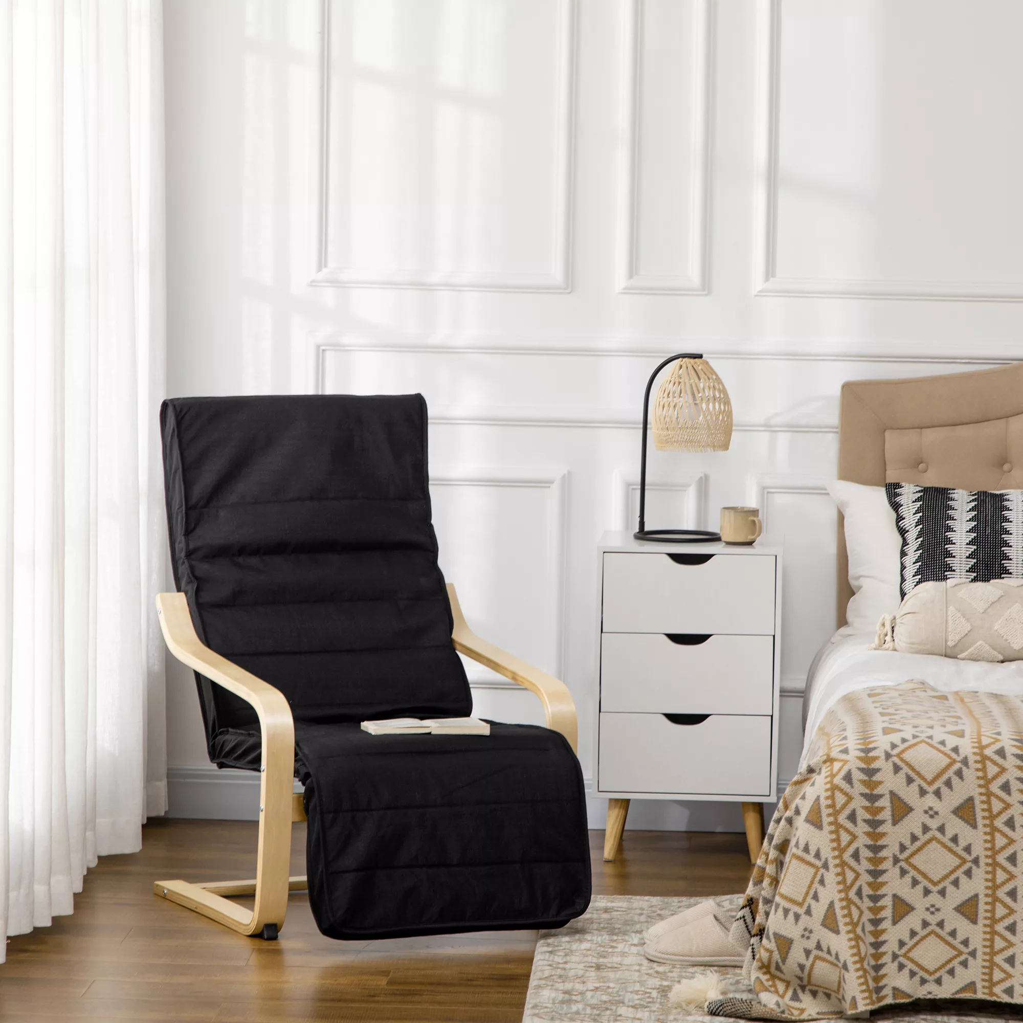 HOMCOM Relaxsessel Schwingstuhl, Ruhesessel, Relaxstuhl mit Verstellbarem F günstig online kaufen