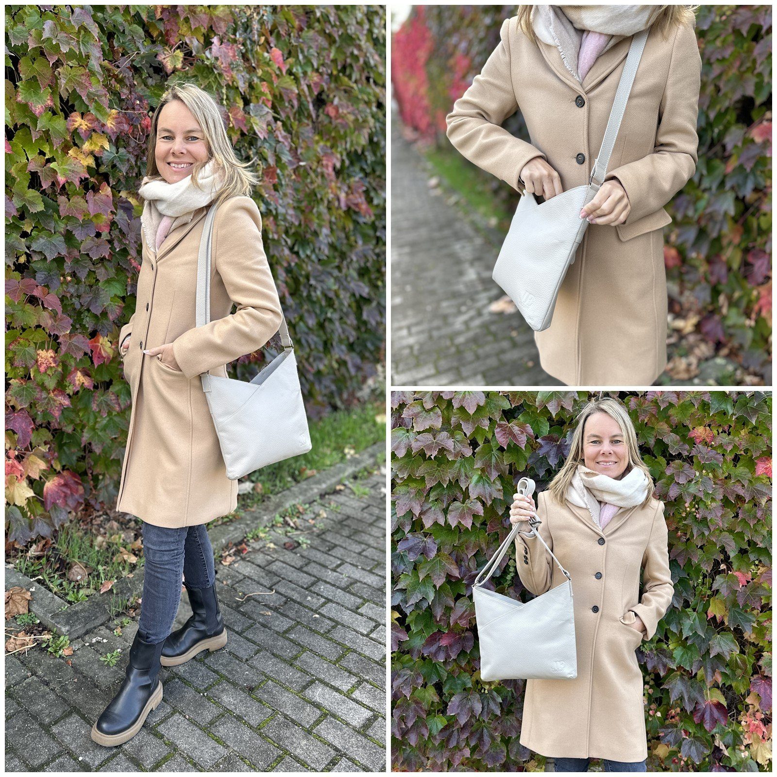 LECONI Umhängetasche Handtasche Ledertasche Damen Schultertasche günstig online kaufen