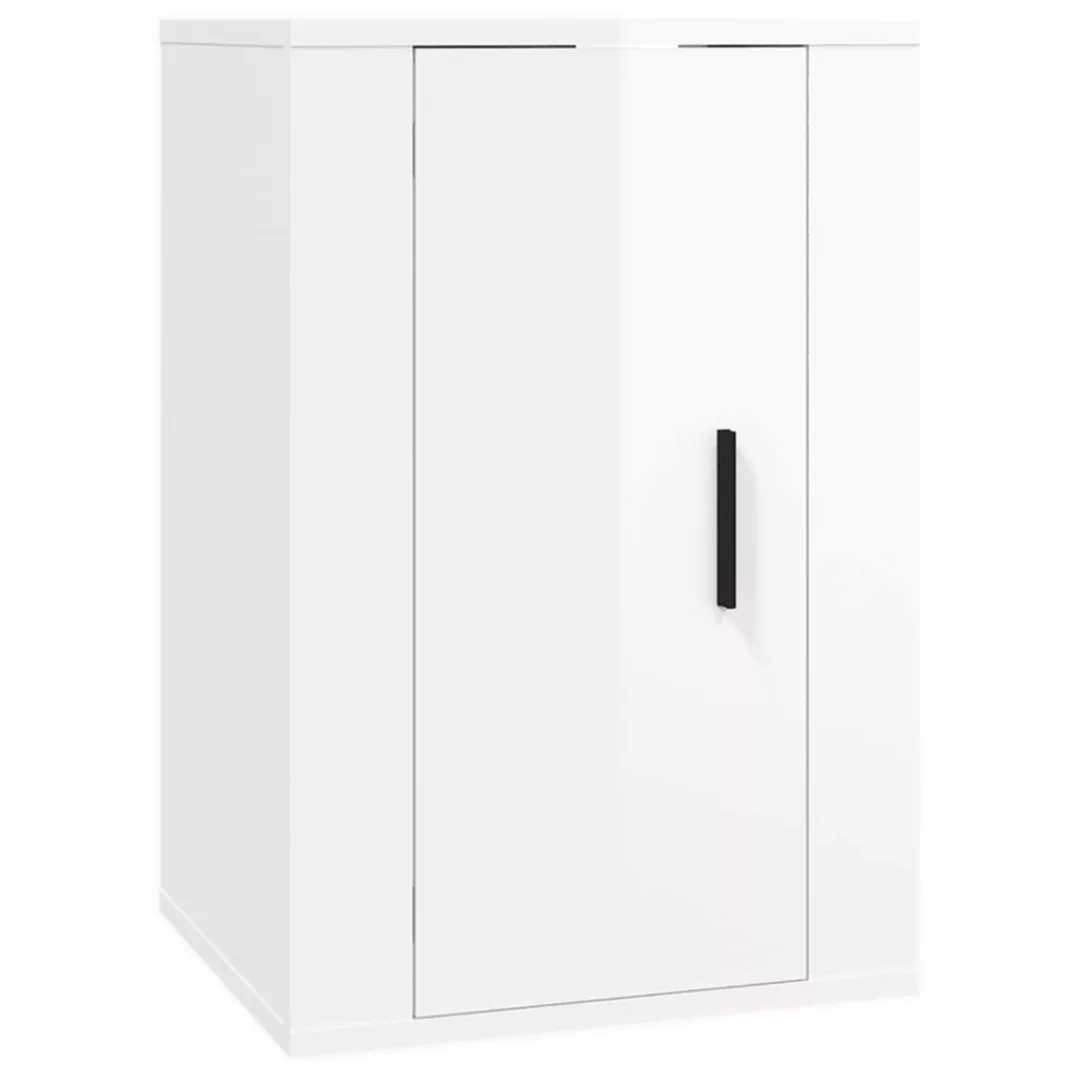 Vidaxl Tv-wandschrank Hochglanz-weiß 40x34,5x60 Cm günstig online kaufen