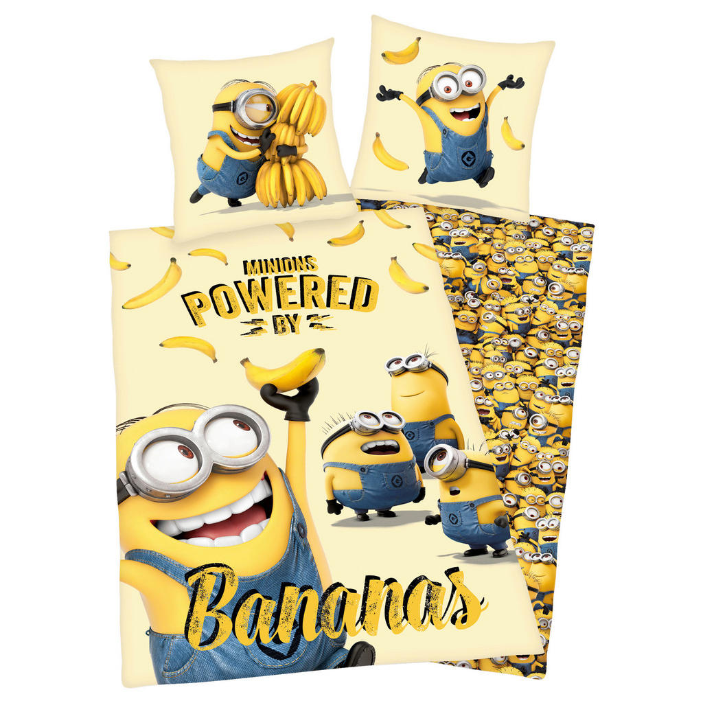 Baumwoll Wende Bettwäsche Minions Renforce Multi Baumwolle B/L: ca. 135x200 günstig online kaufen