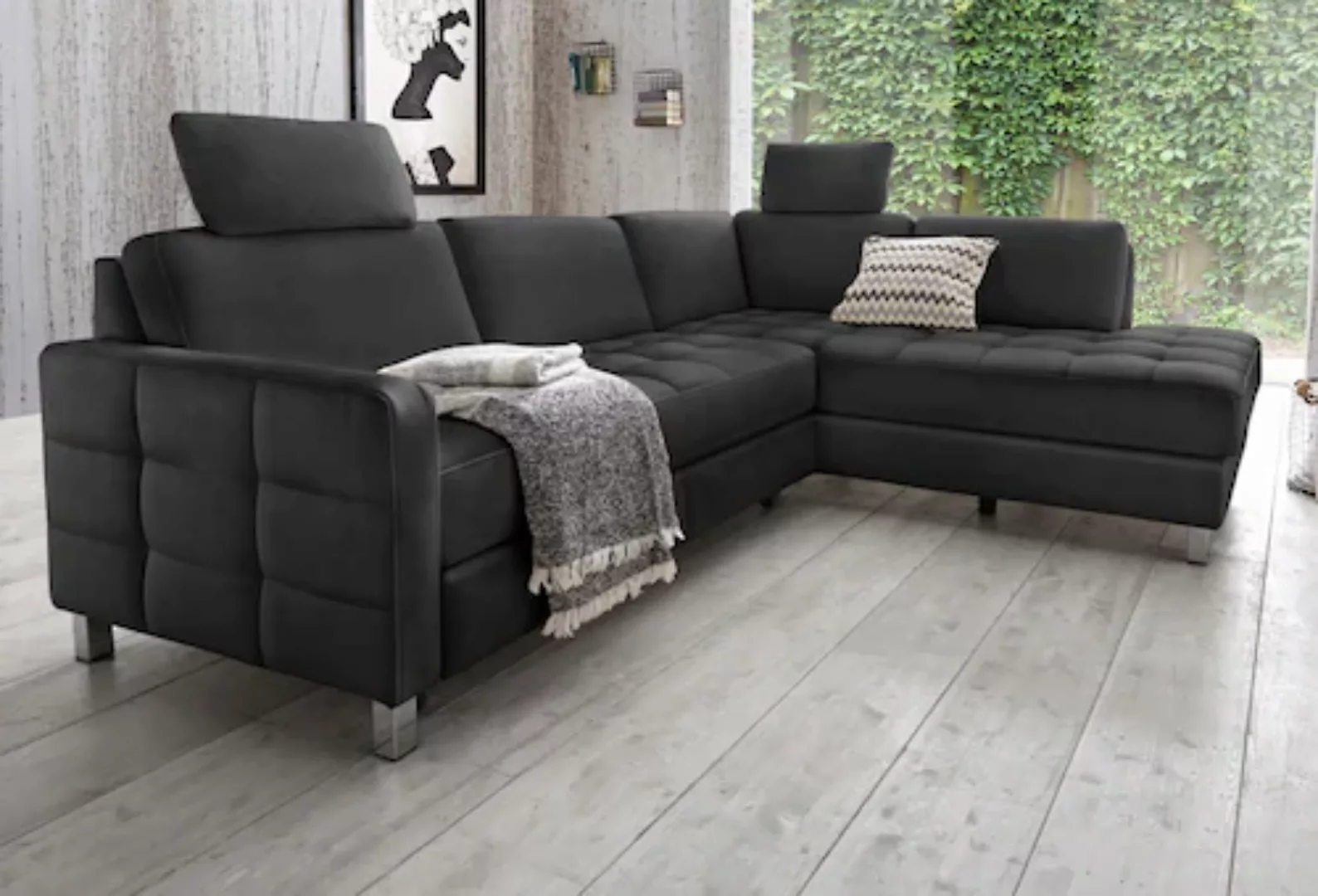 sit&more Ecksofa "Mistral L-Form", wahlweise mit Bettfunktion günstig online kaufen