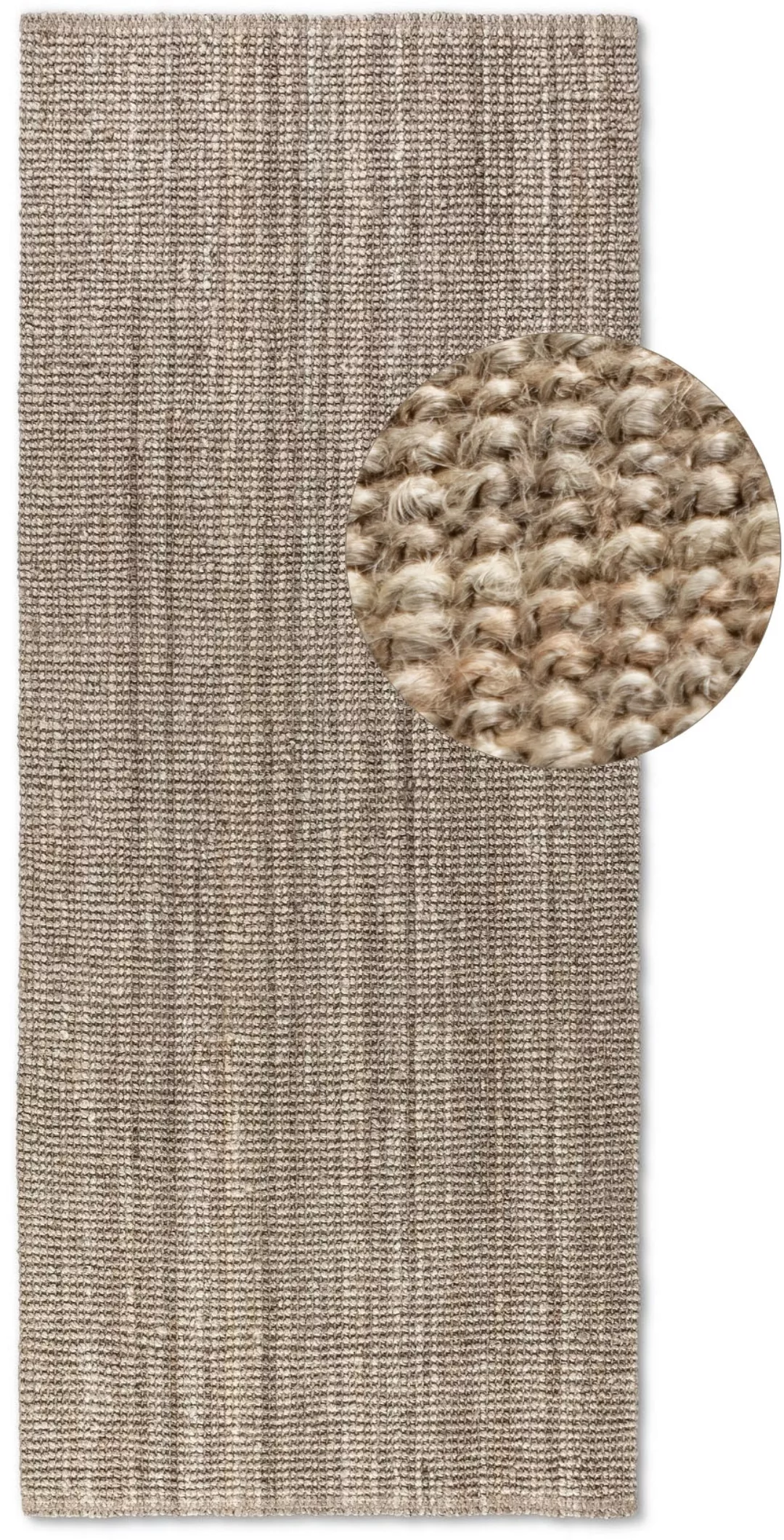 HANSE Home Teppich »Jaipur«, rechteckig, 10 mm Höhe, Jute, Natur, Wohnzimme günstig online kaufen