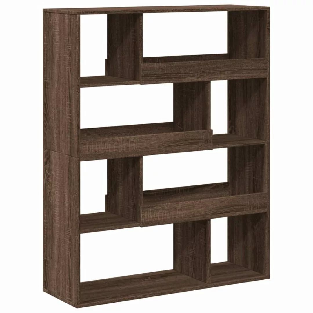vidaXL Bücherregal Raumteiler Eichen-Optik 100x33x125,5 cm günstig online kaufen