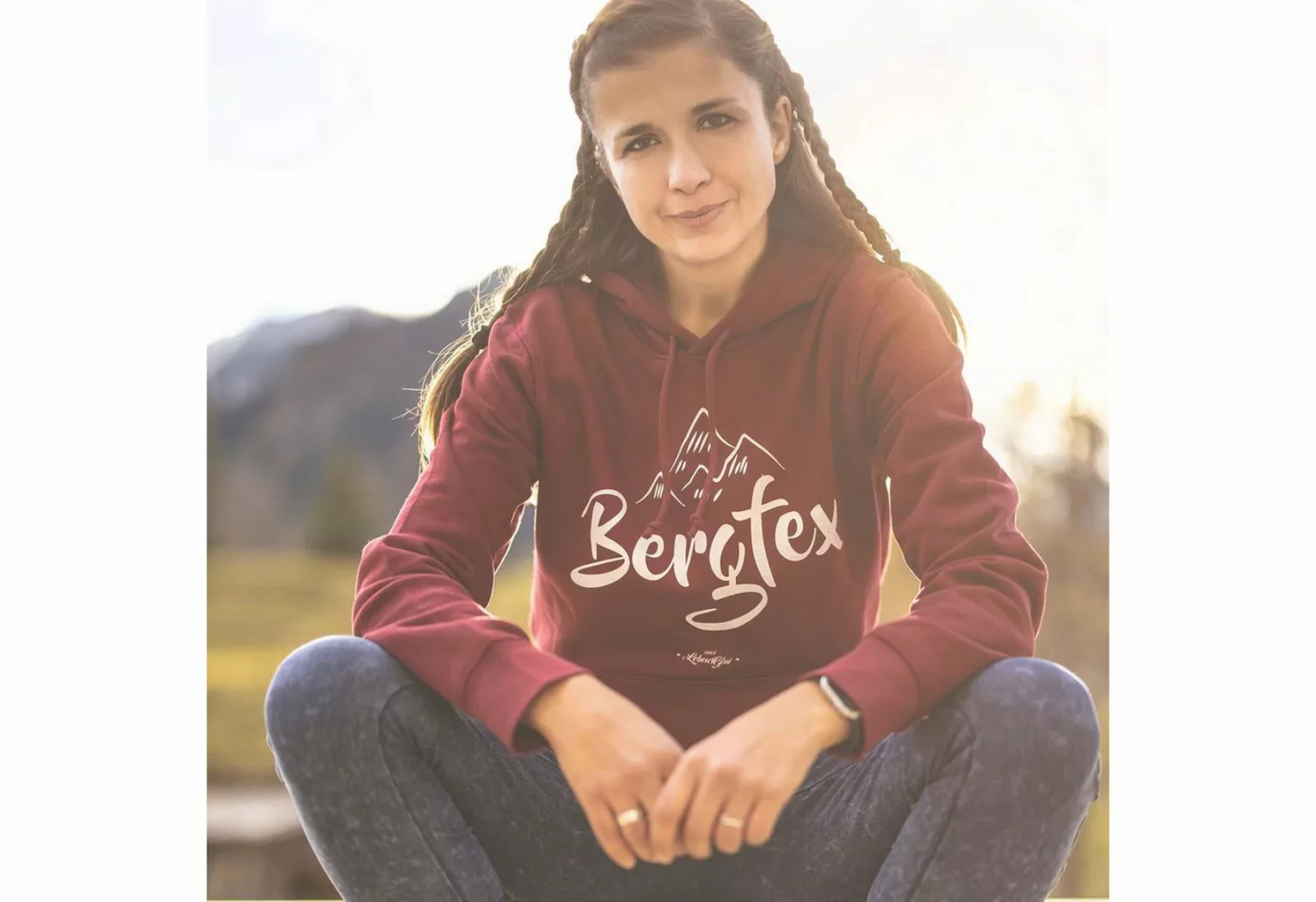 Bavariashop Hoodie Damen Hoodie "Bergfex günstig online kaufen