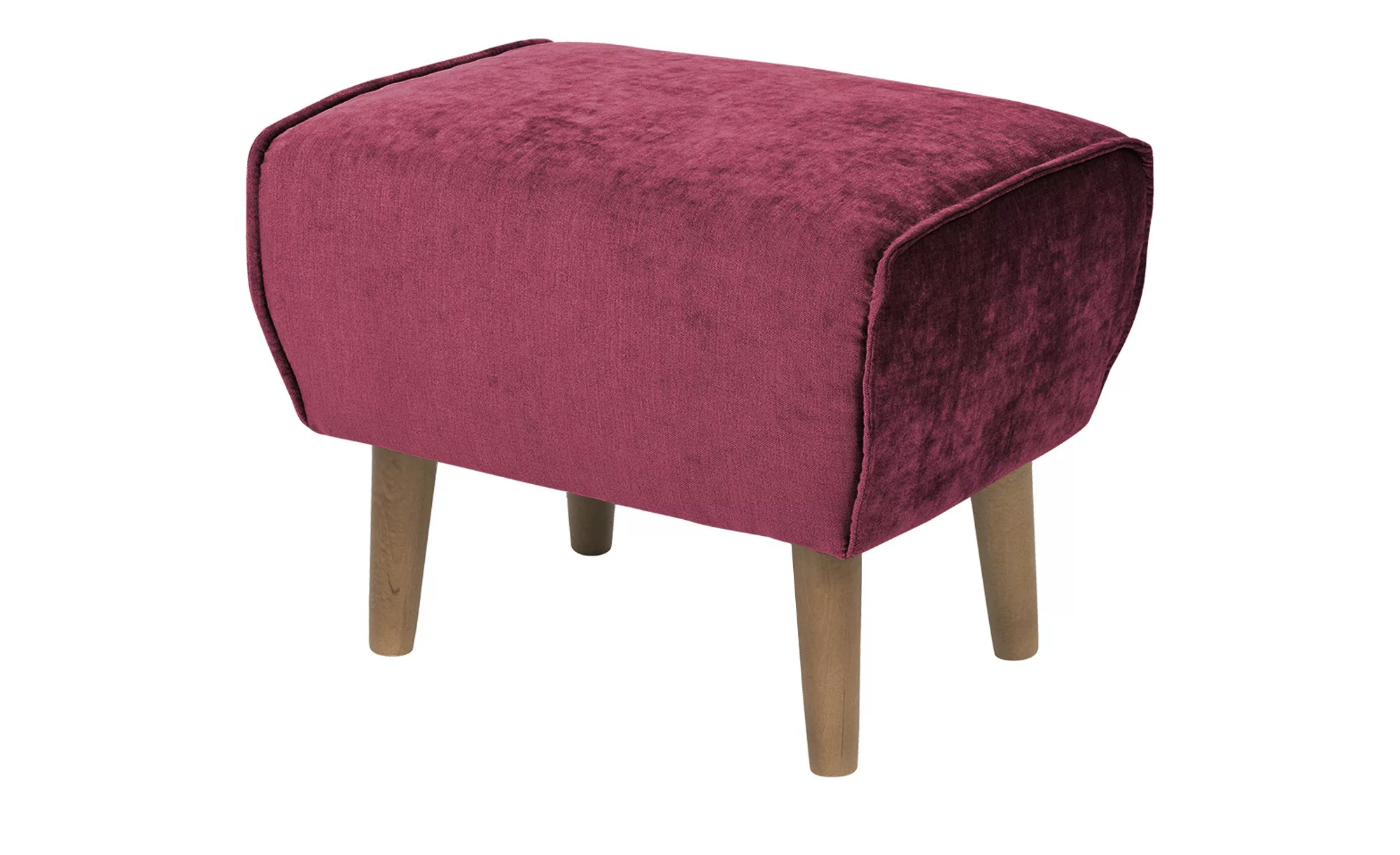 SOHO Hocker  Ellinor ¦ rot ¦ Maße (cm): B: 56 H: 46 T: 41.0 Polstermöbel > günstig online kaufen