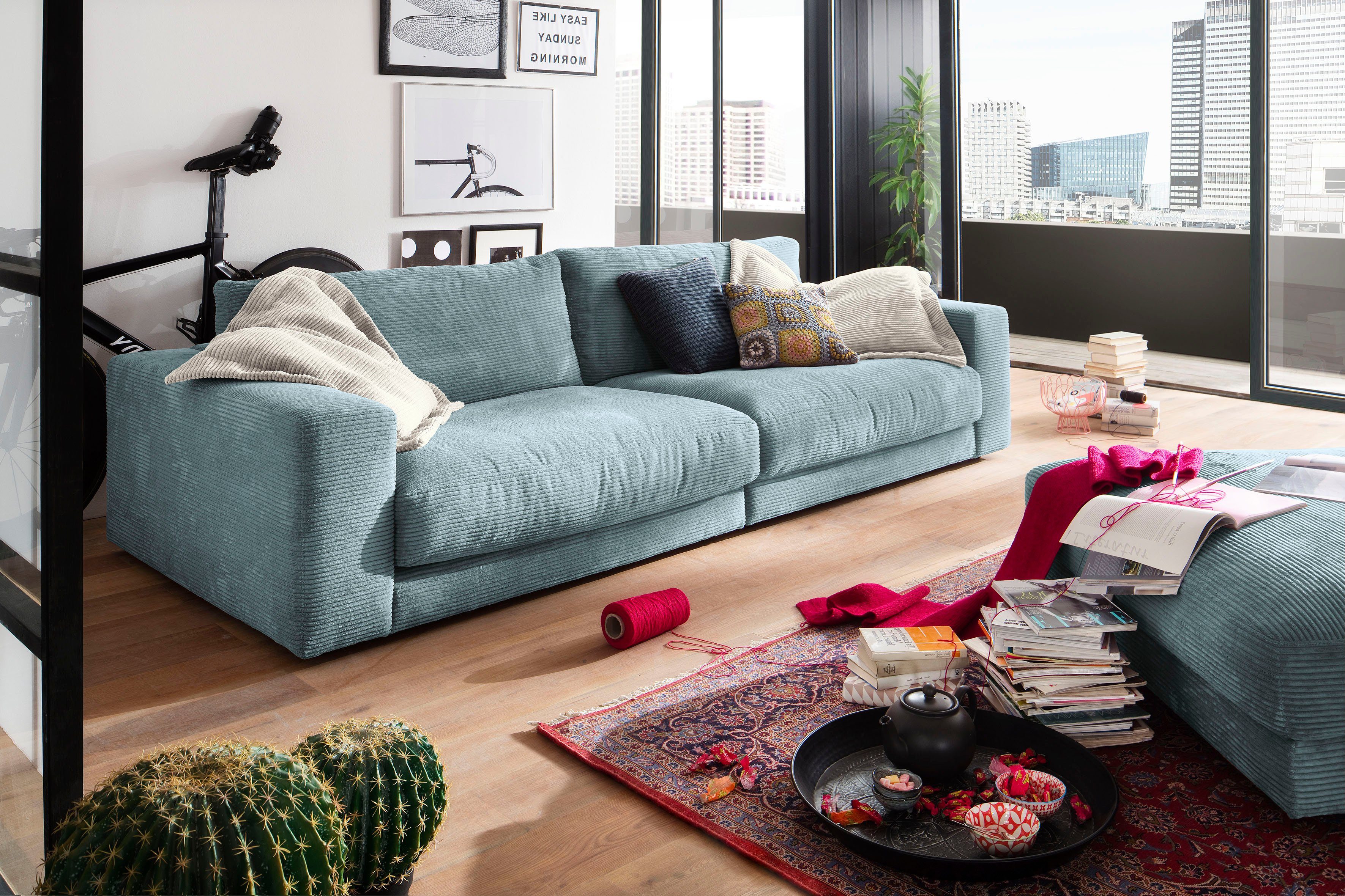 Places of Style Big-Sofa "Enisa, legere Polsterung B/T/H: 290/127/85 cm", Z günstig online kaufen