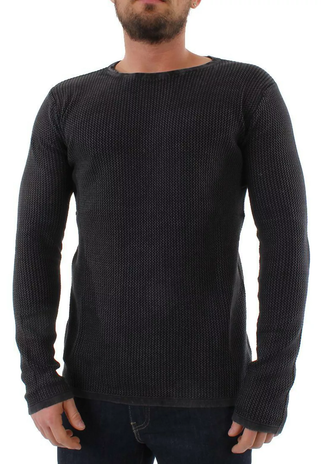 Solid Pullover Men STANLEY Jet Black günstig online kaufen
