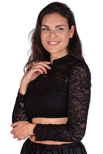 Spieth & Wensky Dirndlbluse Dirndlbluse - ANDORA LA - offweiß, schwarz günstig online kaufen