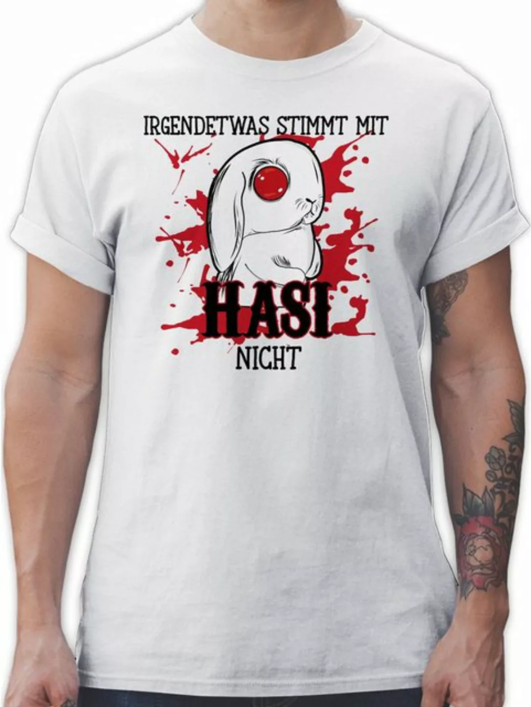 T-Shirt Irgendetwas stimmt mit Hasi nicht - Ostergeschenke - Herren Premium günstig online kaufen