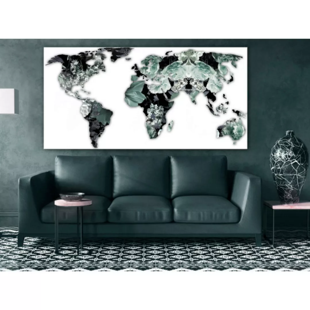Wandbild Emerald Map (1 Part) Wide XXL günstig online kaufen
