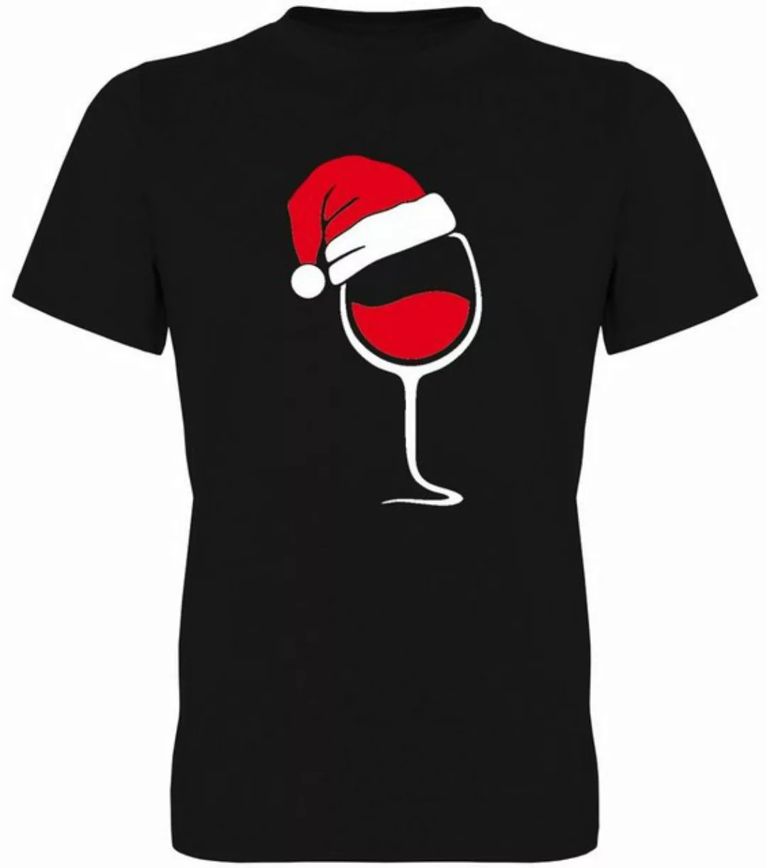 G-graphics T-Shirt Weihnachtsweinglas Herren T-Shirt, mit trendigem Frontpr günstig online kaufen