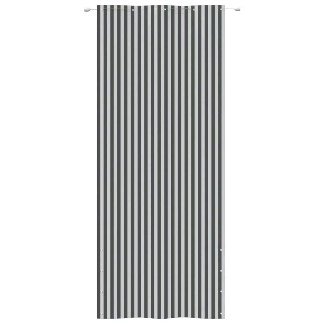 Vidaxl Balkon-sichtschutz Anthrazit Und Weiß 100x240 Cm Oxford-gewebe günstig online kaufen