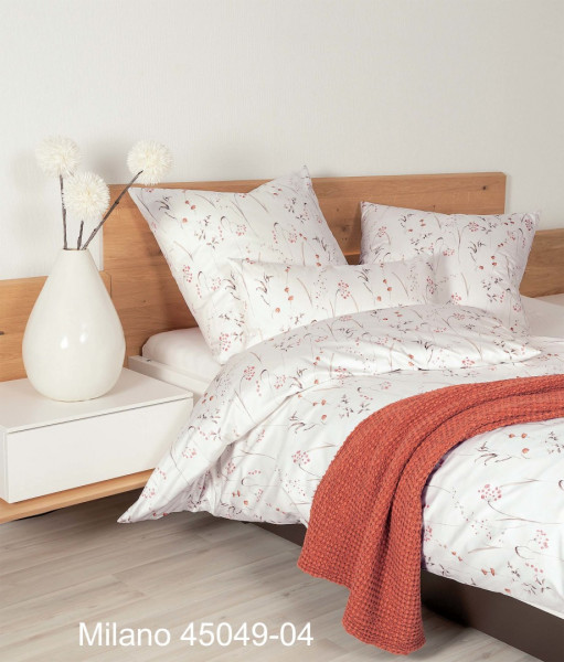 Janine Janine Mako-Satin Bettwäsche MILANO 45049 siena natur Größe:  80x80 günstig online kaufen