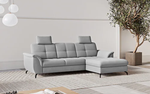 sit&more Ecksofa "Zora L-Form", wahlweise mit Bettfunktion und Bettkasten günstig online kaufen