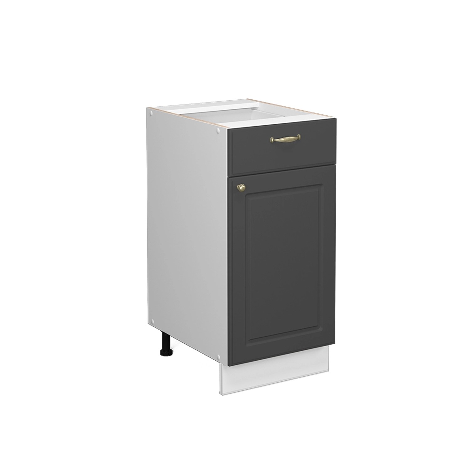 Vicco Unterschrank Fame-Line, Anthrazit-Gold/Weiß, 40 cm, günstig online kaufen