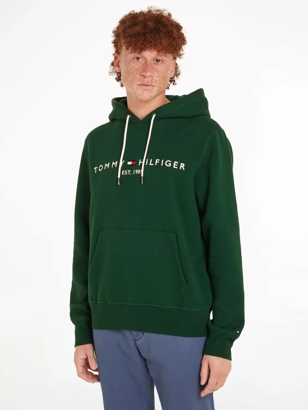 Tommy Hilfiger Kapuzensweatshirt "TOMMY LOGO HOODY", mit gesticktem TH-Schr günstig online kaufen