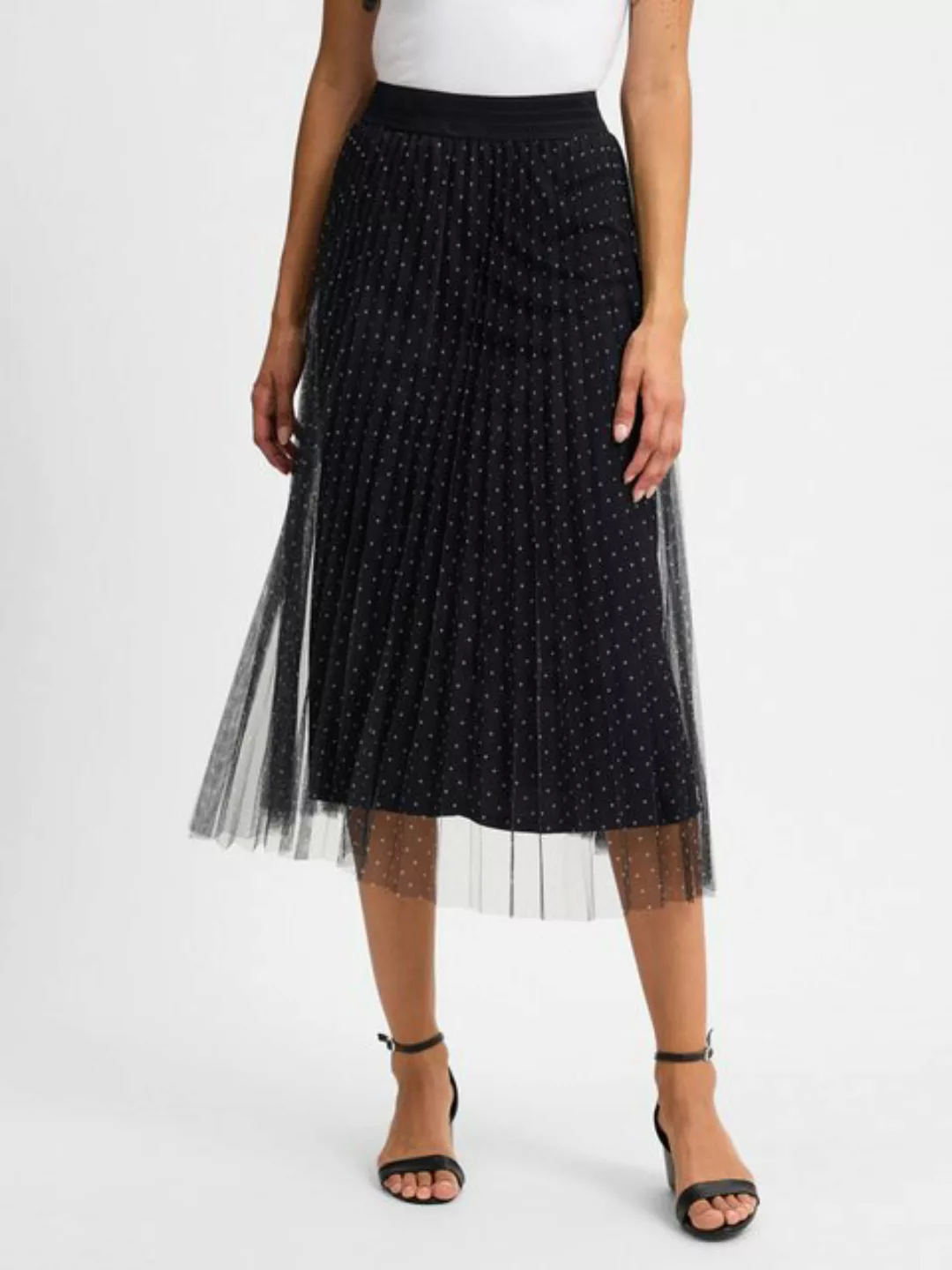 Rich & Royal Sommerrock Printed tulle skirt, midnight blue günstig online kaufen