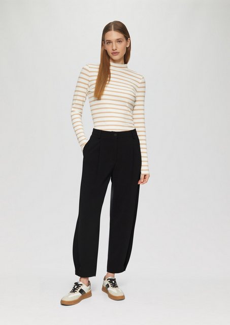 s.Oliver 7/8-Hose Cropped Hose mit Barrel Leg und Saum-Detail günstig online kaufen