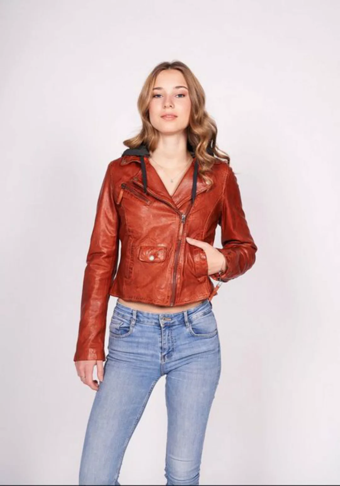 Freaky Nation Lederjacke "Easy Biker" günstig online kaufen