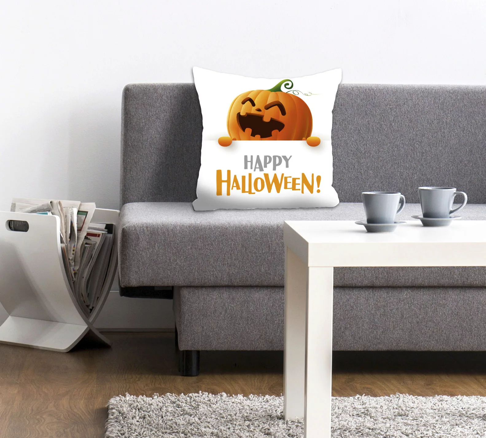 queence Dekokissen »Smiling Pumpkin«, (1 St.), Kissenhülle ohne Füllung, 1 günstig online kaufen