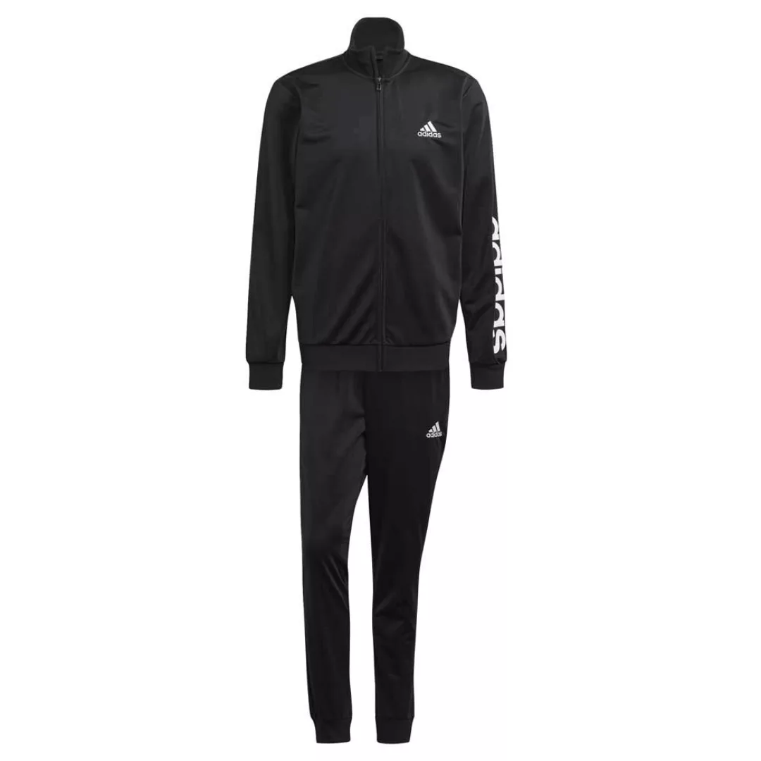 Adidas Primegreen Essentials Linear Logo Trainingsanzug 210 Black / White günstig online kaufen