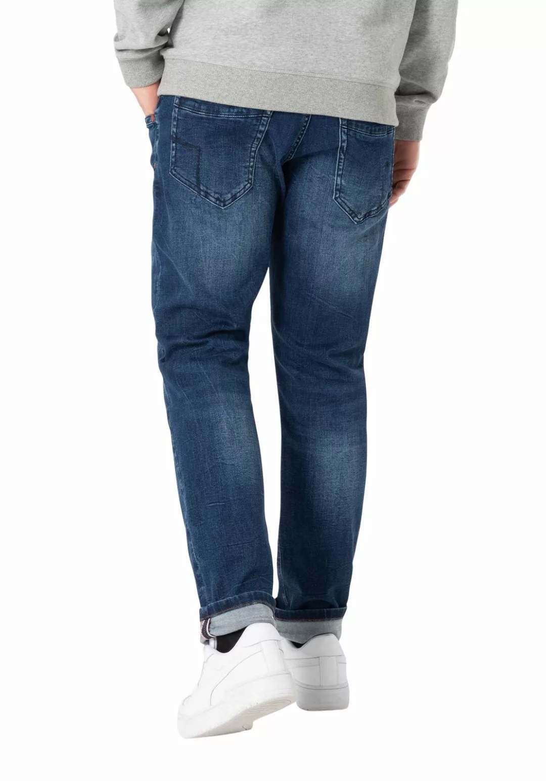 Timezone Herren Cargo Hose REGULAR BENTZ - Regular Fit - Braun Grau Grün günstig online kaufen