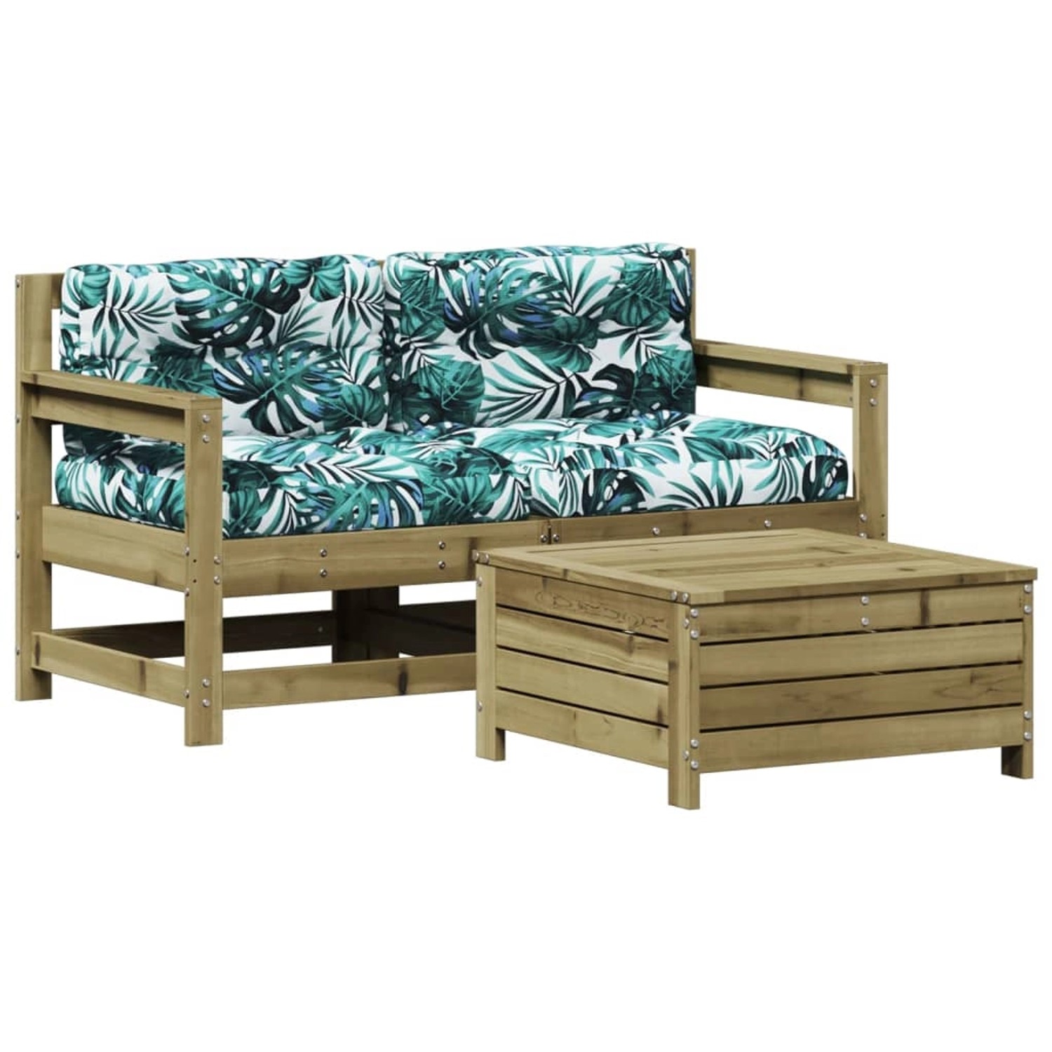vidaXL 3-Tlg Garten-Lounge-Set mit Kissen Kiefernholz Imprägniert 3250767 günstig online kaufen