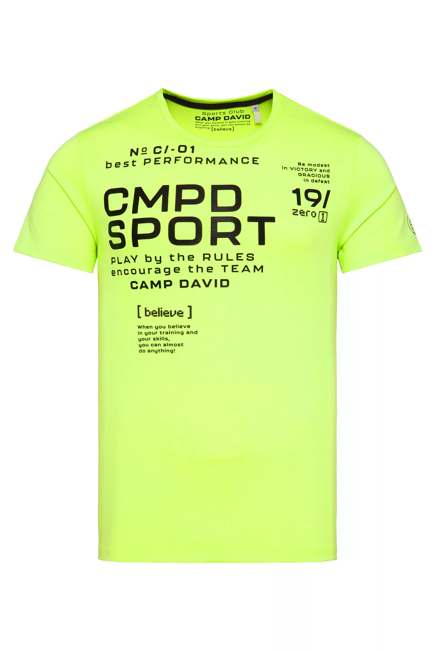 CAMP DAVID Rundhalsshirt, mit reflektierenden Details günstig online kaufen