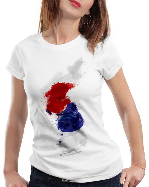 style3 T-Shirt Flagge Korea Fußball Sport Hangug WM EM Fahne günstig online kaufen