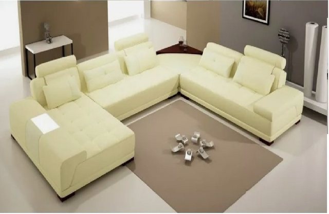 JVmoebel Ecksofa Sofa mit USB,Couch Polster Garnitur XXL Big Eck SofasWohnl günstig online kaufen