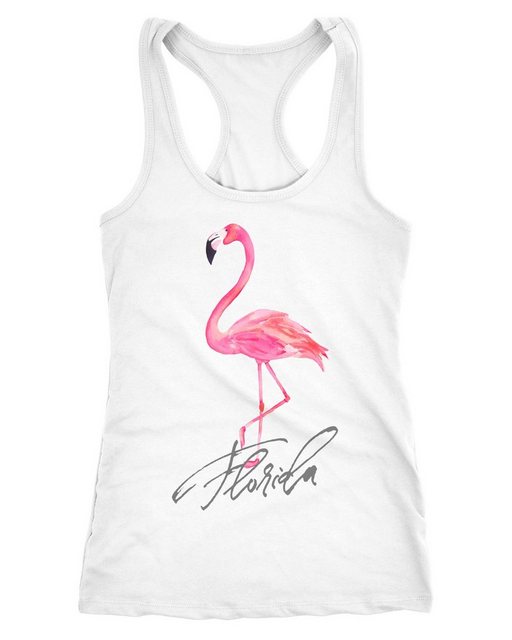 Neverless Tanktop Damen Tank-Top Shirt Flamingo Seepferdchen Florida Waterc günstig online kaufen