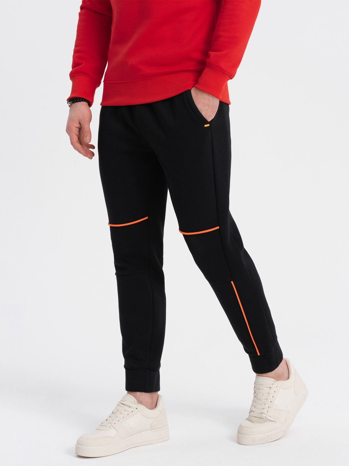 OMBRE Jogginghose Herren Jogginghose mit Kontrastnähten günstig online kaufen