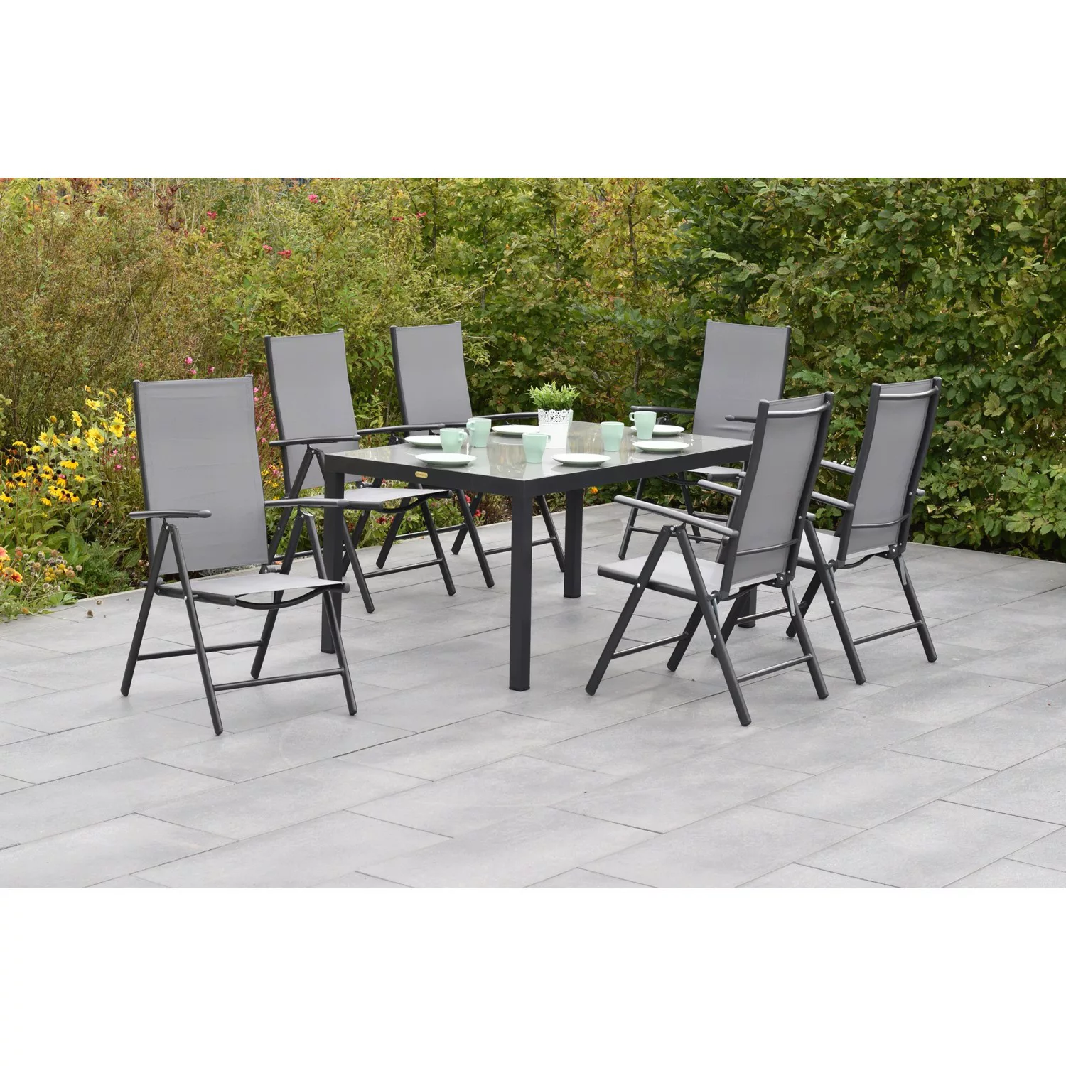 MERXX Garten-Essgruppe ""Amalfi"", (Set, 7 tlg., 5-fach verstellbare Rücken günstig online kaufen