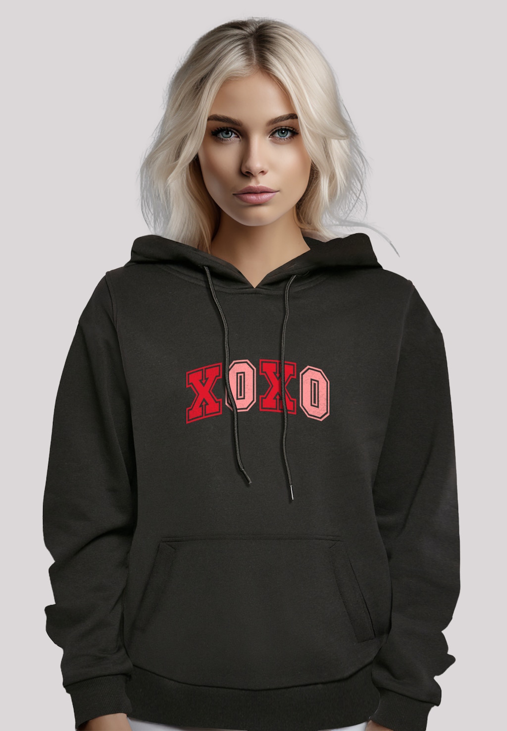 F4NT4STIC Kapuzenpullover "xoxo Varsity College Style Valentinstag", Premiu günstig online kaufen