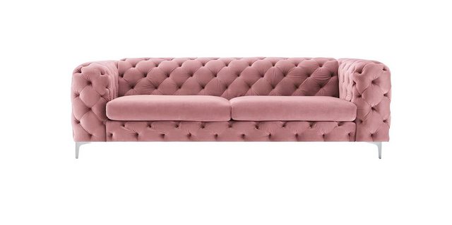 Xlmoebel Sofa Dreisitzer Stoffsofa in Rosa, elegantes Wohnzimmerdesign, Her günstig online kaufen