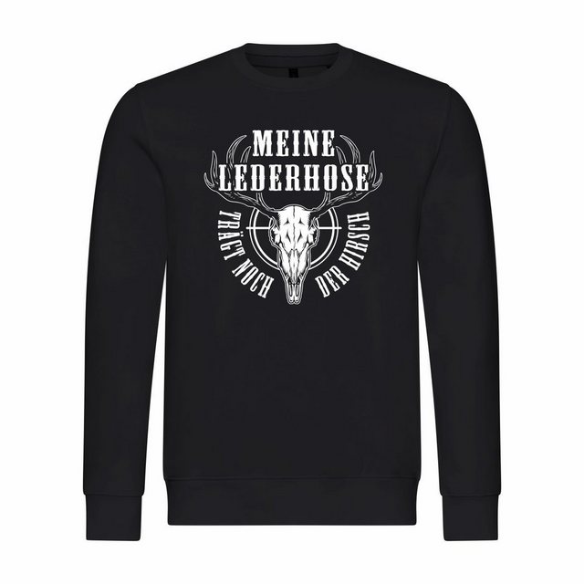 deinshirt Rundhalspullover Herren Pullover Meine Lederhose trägt noch der H günstig online kaufen