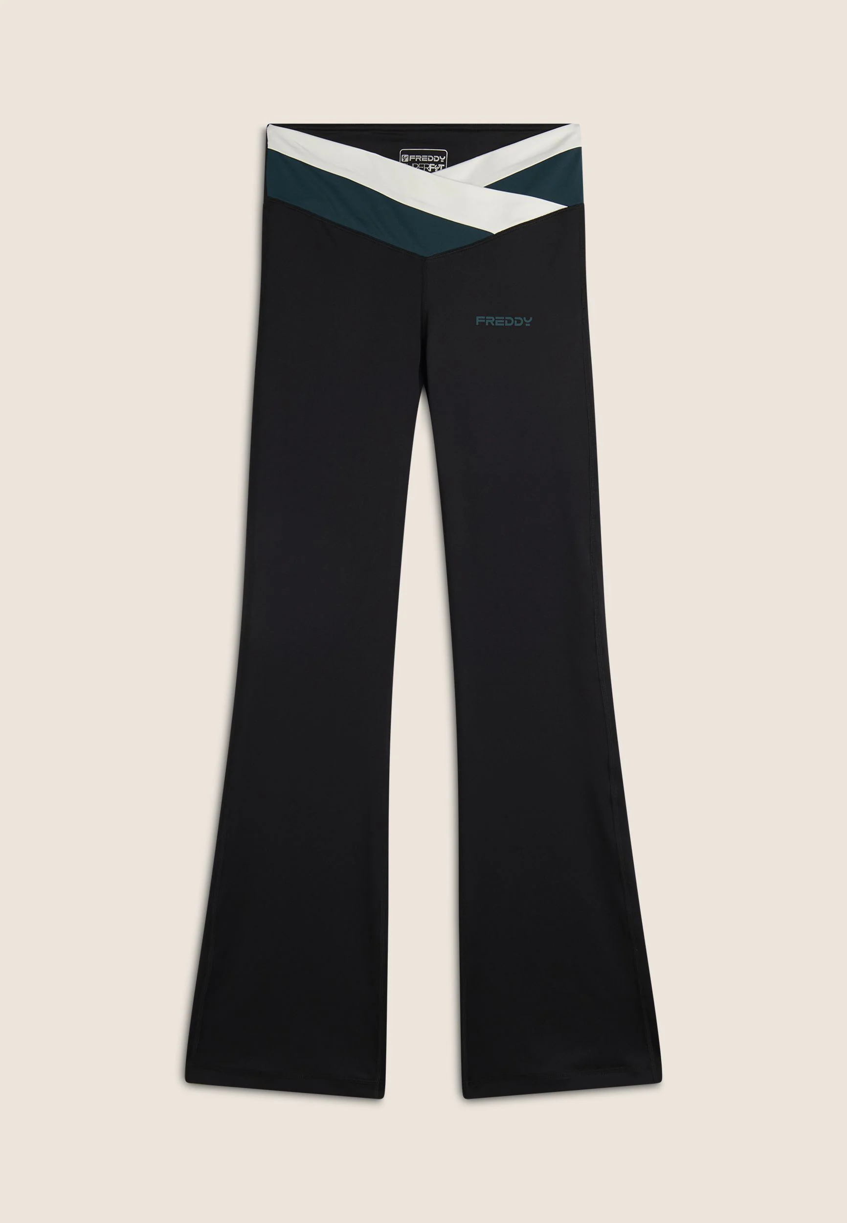 Freddy Jazzpants "SUPERFIT Leggings Flared High Waist", mit überkreuztem Bu günstig online kaufen