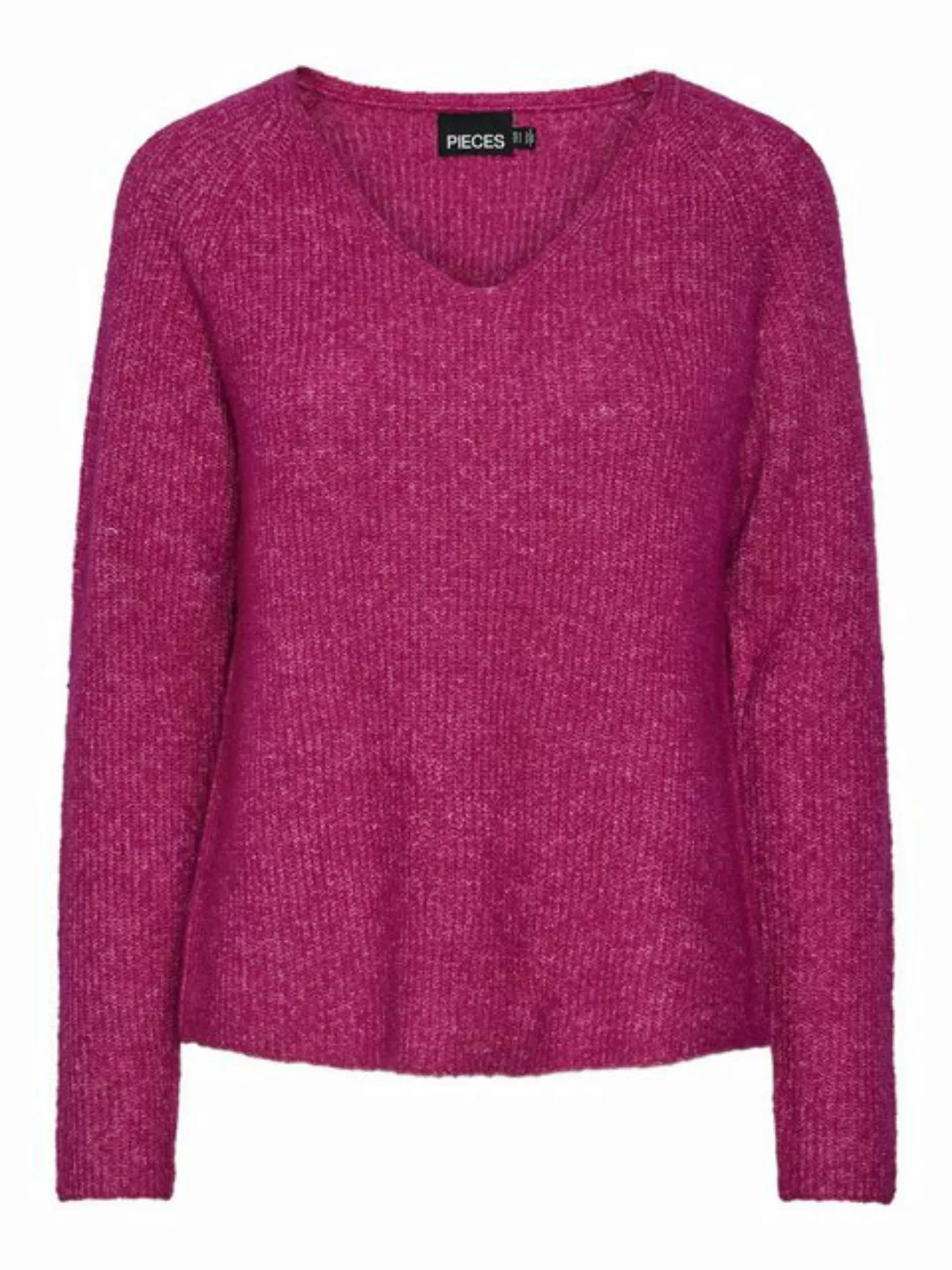 pieces V-Ausschnitt-Pullover PCELLEN LS V-NECK KNIT NOOS BC mit Wolle günstig online kaufen