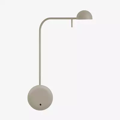 Vibia Pin Wandleuchte LED 1-flammig, creme - 25 cm günstig online kaufen