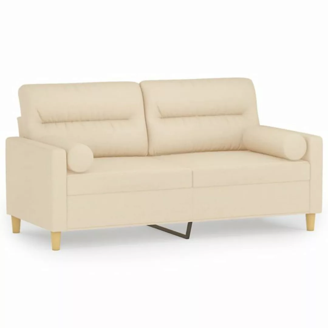 vidaXL Sofa Sofa mit Zierkissen Stoff, 140 cm, 2-Sitzer günstig online kaufen