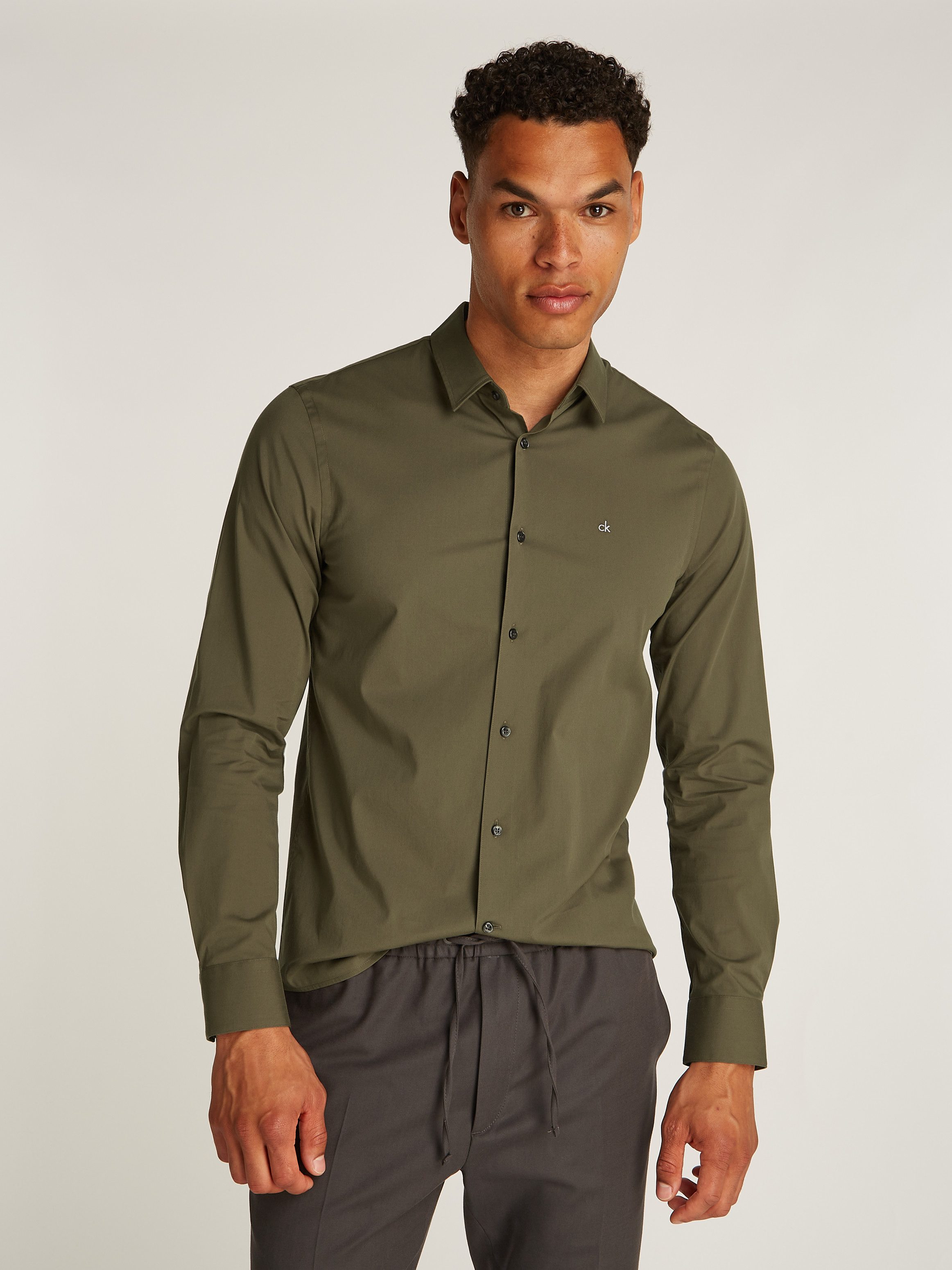 Calvin Klein Businesshemd STRETCH POPLIN SLIM günstig online kaufen