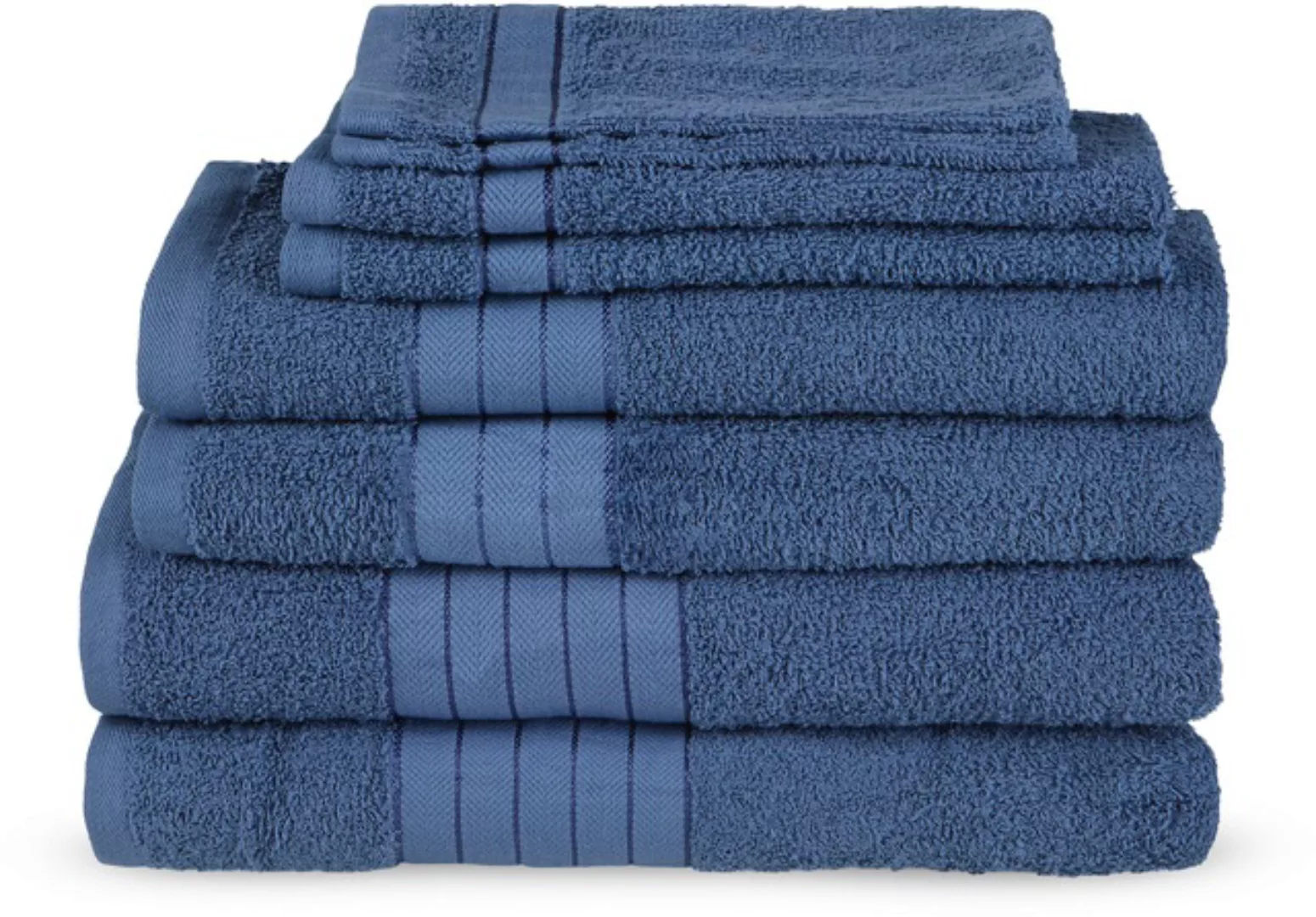 Emotion Handtuch Set »Uni«, (8 St., 2 Badetücher-2 Gästetücher-2 Handtücher günstig online kaufen