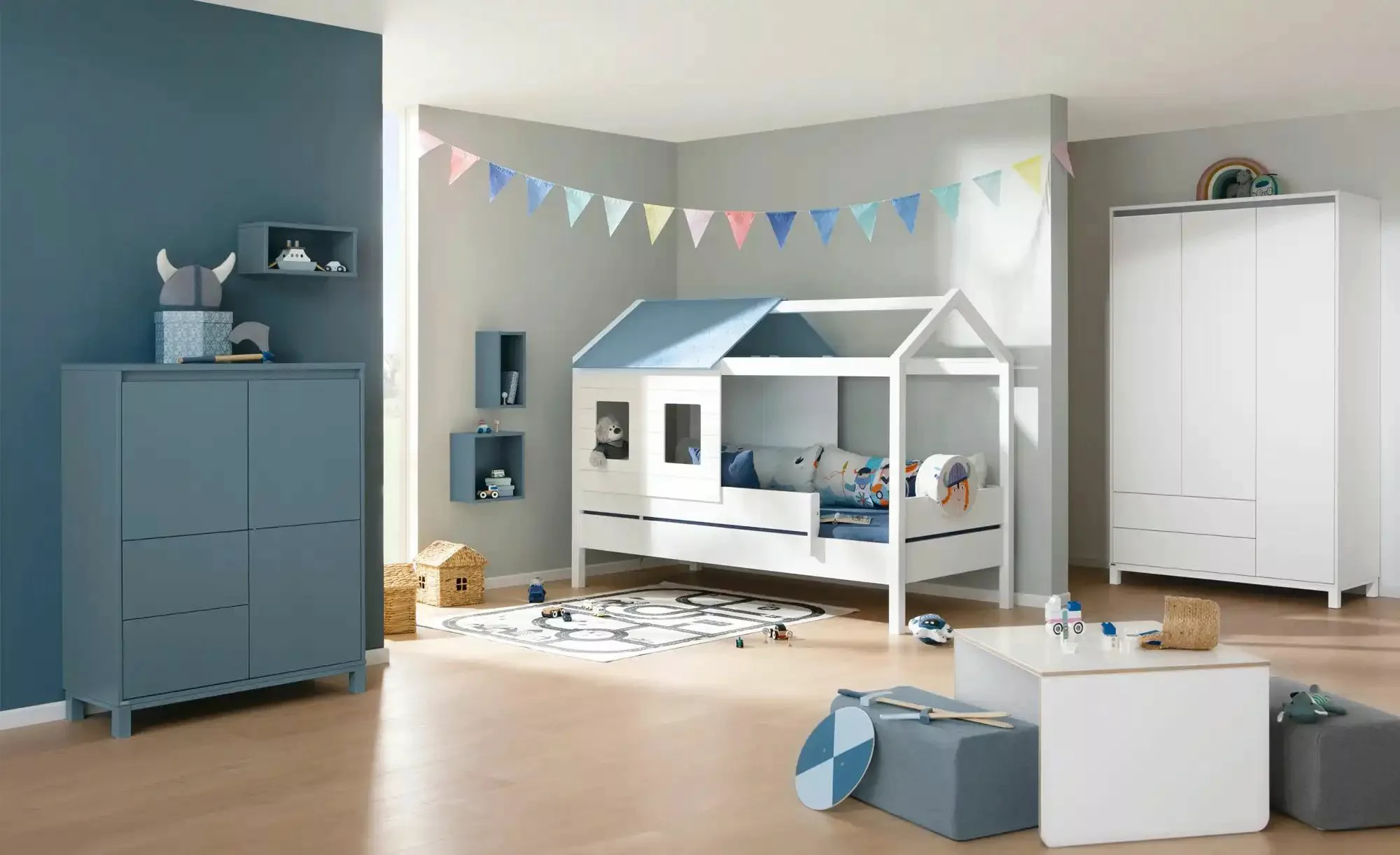 PAIDI Kleiderschrank  Olli ¦ weiß ¦ Maße (cm): B: 125,5 H: 204 T: 56.1 Schr günstig online kaufen